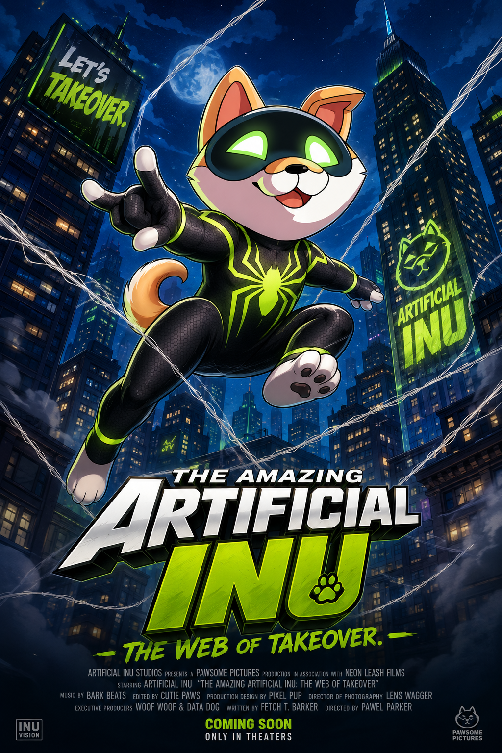 THE AMAZING INU parody poster